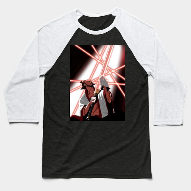 Nimble Ghost Blade Baseball T-Shirt by ZNEVA